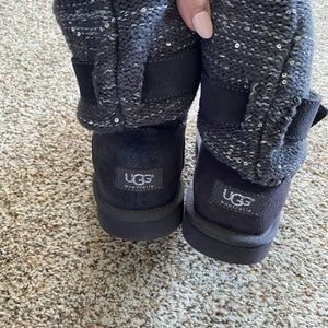 Ugg boots with sparkle and buckle